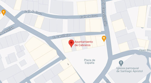plano Registro Civil Juzgado de Paz Cebreros