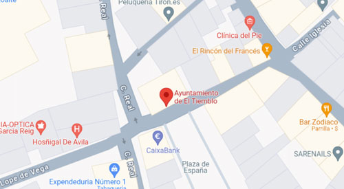 plano Registro Civil Juzgado de Paz El Tiemblo